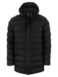 Lange Herren Winterjacke Schwarz